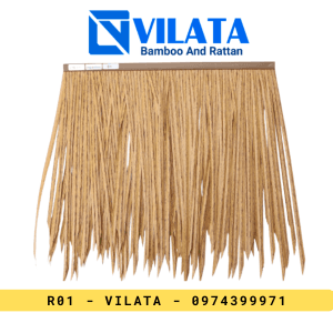 Rơm nhân tạo chống cháy - Màu Vàng - 50x50cm - R01