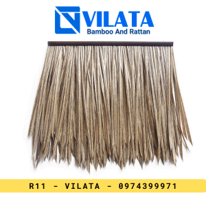 Rơm nhân tạo chống cháy - Màu Vàng Nâu - 50x50cm - R10