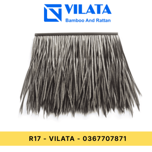 Rơm nhân tạo chống cháy - Màu Xám - 50x50cm - R17