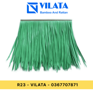 Rơm nhân tạo chống cháy - Màu Xanh Lá Cây - 50x50cm - R23