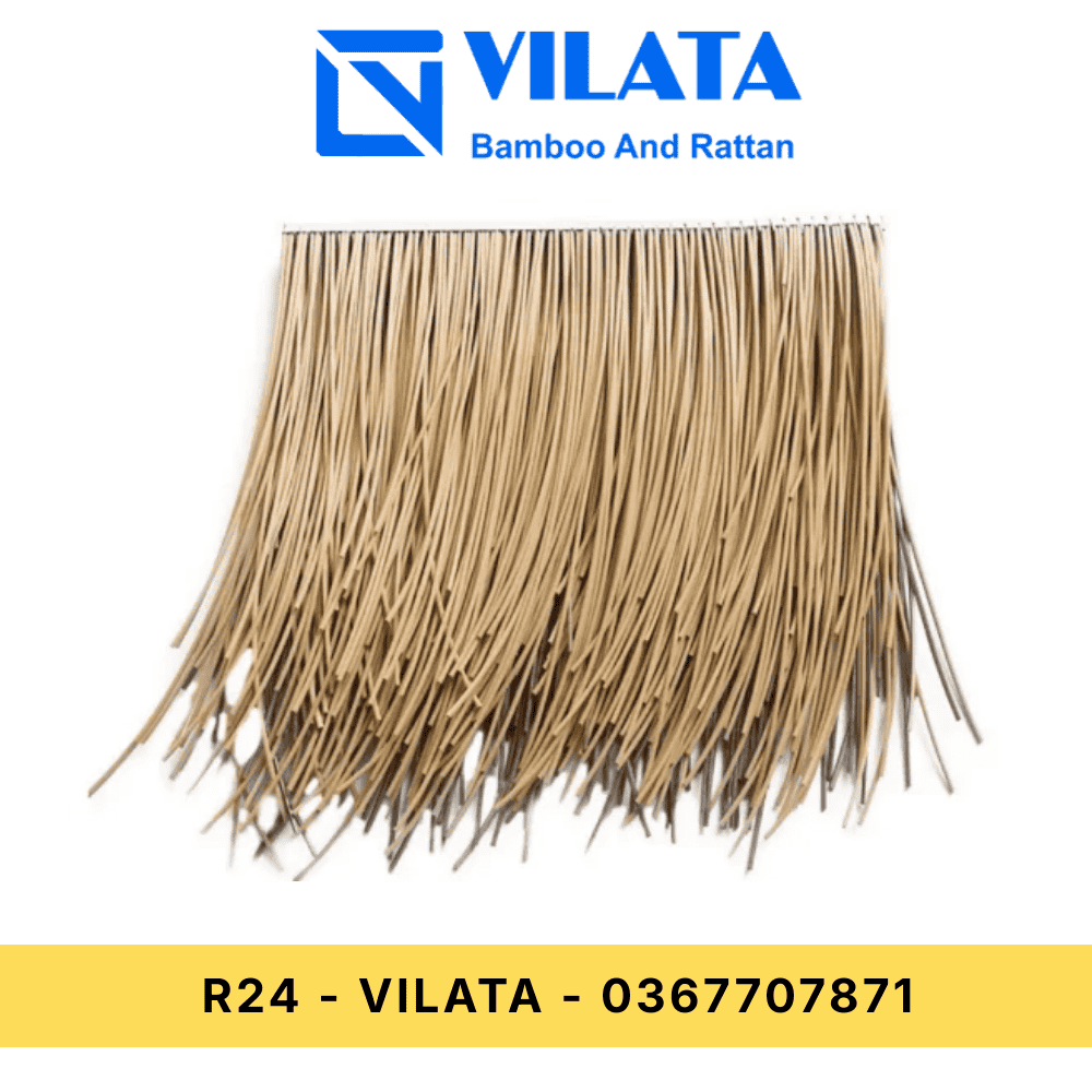 Rơm nhân tạo chống cháy - Màu Vàng - 50x50cm - R24