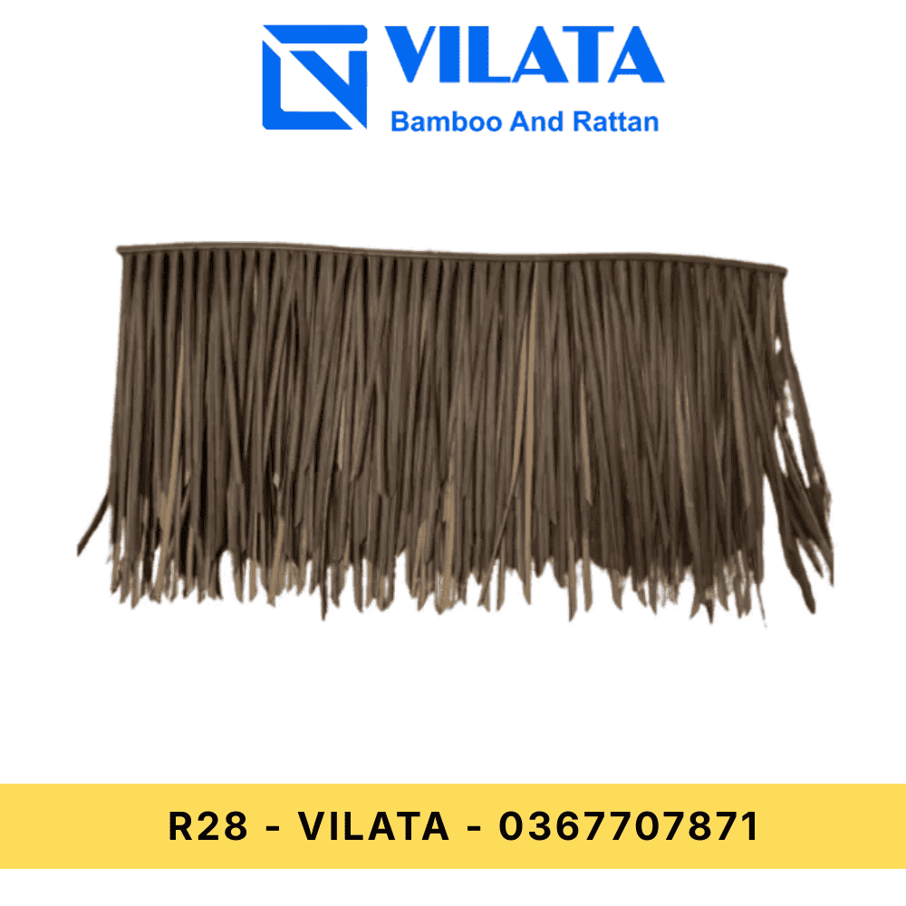 Rơm nhân tạo chống cháy - Màu Xám - 100cmx60cm - R28