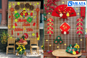 Mành tre trang trí ngày Tết không chỉ đẹp mà còn ý nghĩa phong thủy