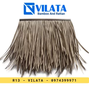 Rơm nhân tạo chống cháy - Màu Xám - 50x50cm - R13