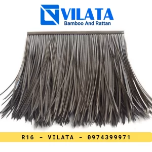 Rơm nhân tạo chống cháy - Màu Xám - 50x50cm - R16