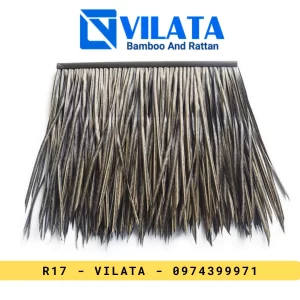 Rơm nhân tạo chống cháy - Màu Xám - 50x50cm - R17