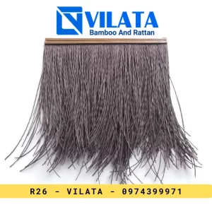 Rơm nhân tạo chống cháy - Màu Xám - 50x50cm - R26