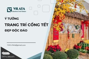 Trang tri cong tet